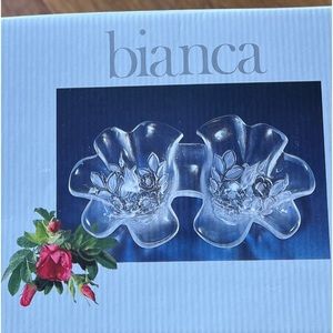 VINTAGE 1980’s MISAKA BIANCA DIVIDED RELISH CANDY DISH